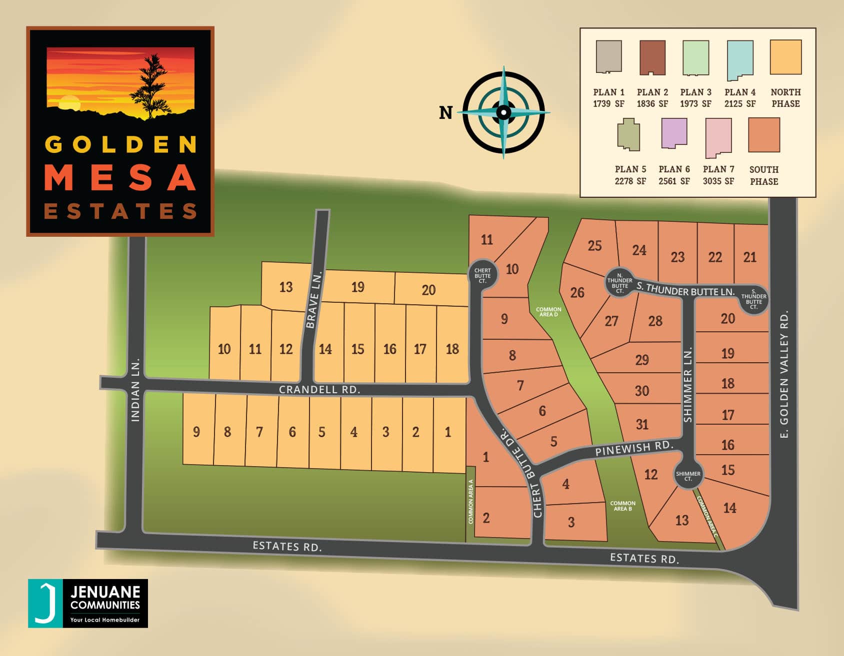 Jenuane Communities • Golden Mesa • Community Map